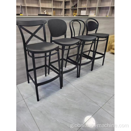 Modern Stackable Club Polypropylene Bar Chair PP Plastic Barstool Commercial Kitchen Bar Chairs Bar Supplier